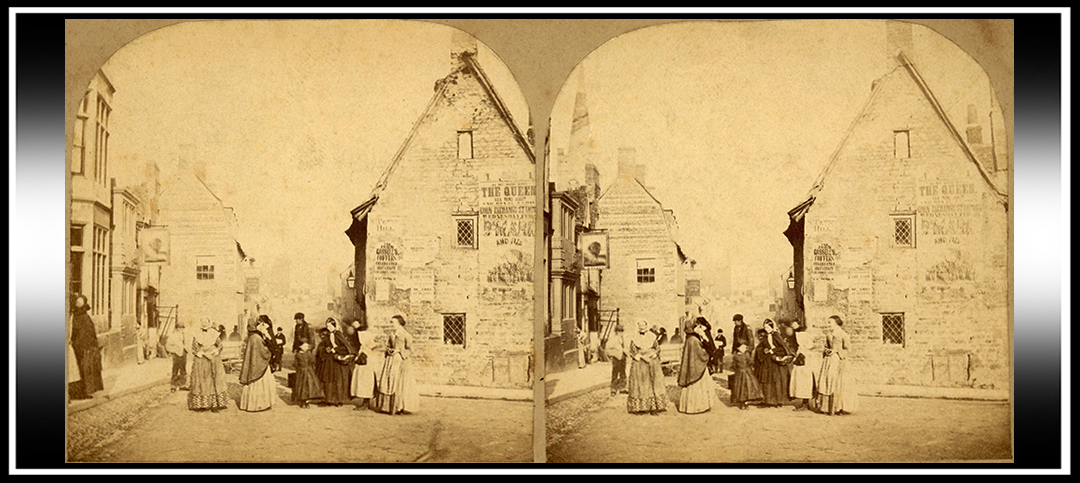 Stamford, Lincolnshire in 3-D in 1859 and 2021